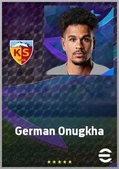 German Onugkha eFootball 2026 player card, 70 OVR CF