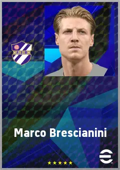 Marco Brescianini eFootball 2026 player card, 72 OVR CMF