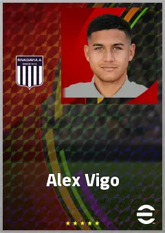 Alex Vigo eFootball 2026 player card, 73 OVR RB