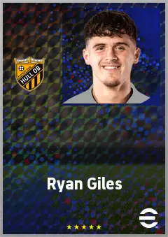 Ryan Giles eFootball 2026 player card, 71 OVR LB
