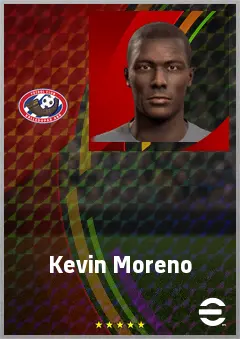 Kevin Moreno eFootball 2026 player card, 70 OVR CB