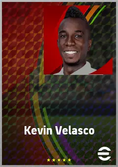 Kevin Velasco eFootball 2026 player card, 72 OVR RMF
