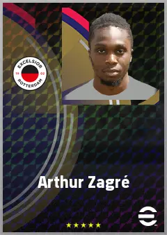 Arthur Zagré eFootball 2026 player card, 70 OVR LB