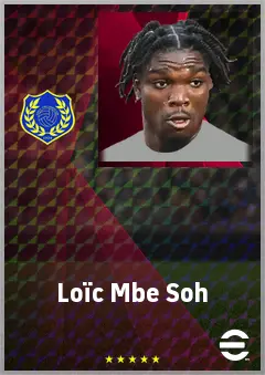 Loïc Mbe Soh eFootball 2026 player card, 69 OVR CB