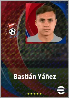 Bastián Yáñez eFootball 2026 player card, 72 OVR LWF
