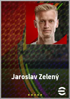 Jaroslav Zelený eFootball 2026 player card, 72 OVR LB