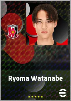 Watanabe Ryoma eFootball 2026 player card, 71 OVR CMF