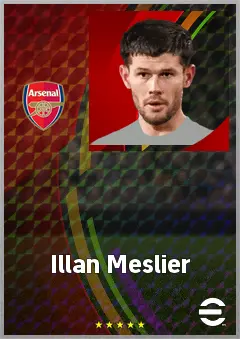 Illan Meslier eFootball 2026 player card, 72 OVR GK