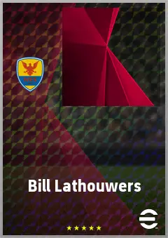 Bill Lathouwers eFootball 2026 player card, 64 OVR GK