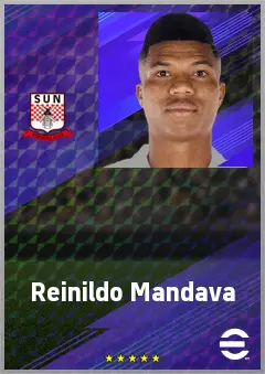 Reinildo Mandava eFootball 2026 player card, 75 OVR LB