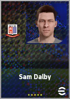 Sam Dalby eFootball 2026 player card, 69 OVR CF