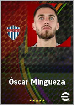 Óscar Mingueza eFootball 2026 player card, 76 OVR RB
