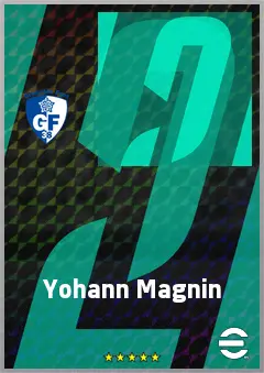 Yohann Magnin eFootball 2026 player card, 70 OVR DMF