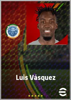 Luis Vásquez eFootball 2026 player card, 68 OVR GK