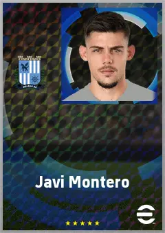 Javi Montero eFootball 2026 player card, 70 OVR CB