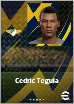 Cedric Teguia eFootball 2026 player card, 71 OVR RWF