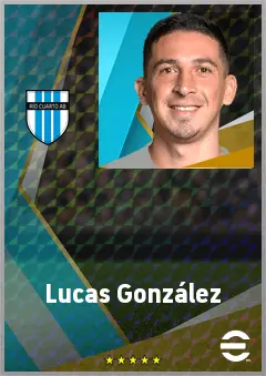 Lucas González eFootball 2026 player card, 70 OVR CF