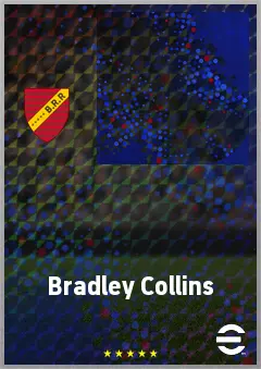Bradley Collins eFootball 2026 player card, 72 OVR GK