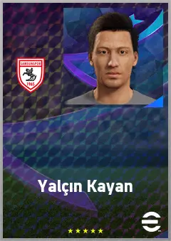 Yalçın Kayan eFootball 2026 player card, 70 OVR CMF