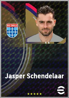 Jasper Schendelaar eFootball 2026 player card, 71 OVR GK