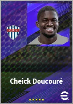 Cheick Doucouré eFootball 2026 player card, 75 OVR DMF