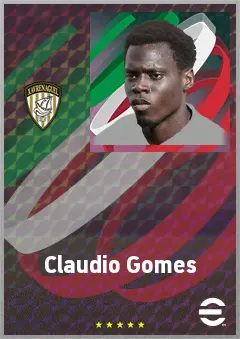 Claudio Gomes eFootball 2026 player card, 71 OVR DMF