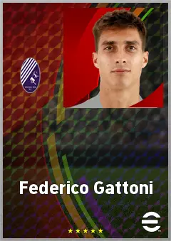 Federico Gattoni eFootball 2026 player card, 72 OVR CB