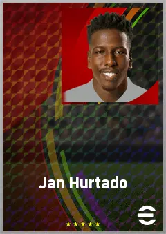 Jan Hurtado eFootball 2026 player card, 69 OVR CF