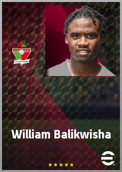 William Balikwisha eFootball 2026 player card, 69 OVR AMF