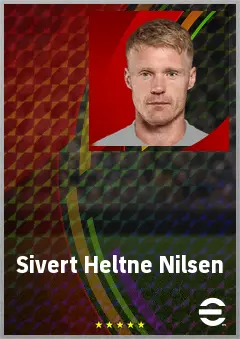 Sivert Heltne Nilsen eFootball 2026 player card, 70 OVR DMF