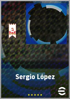 Sergio López eFootball 2026 player card, 68 OVR RB