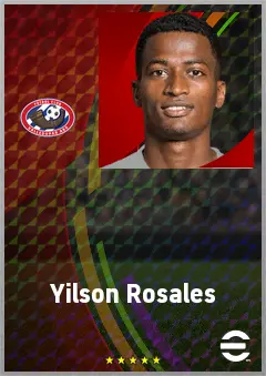 Yilson Rosales eFootball 2026 player card, 69 OVR RB