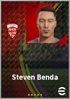 Steven Benda eFootball 2026 player card, 70 OVR GK
