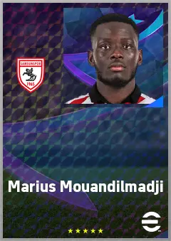Marius Mouandilmadji eFootball 2026 player card, 73 OVR CF