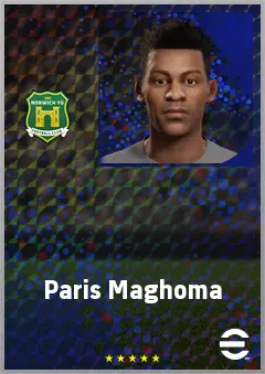 Paris Maghoma eFootball 2026 player card, 69 OVR CMF