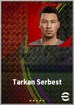 Tarkan Serbest eFootball 2026 player card, 67 OVR DMF