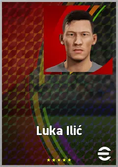 Luka Ilić eFootball 2026 player card, 69 OVR AMF
