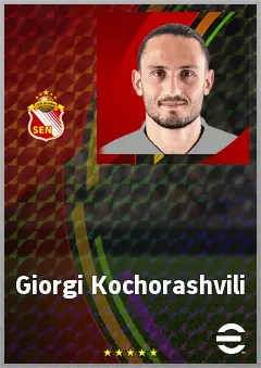 Giorgi Kochorashvili eFootball 2026 player card, 70 OVR CMF
