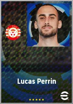 Lucas Perrin eFootball 2026 player card, 72 OVR CB
