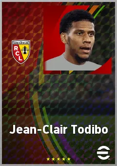 Jean-Clair Todibo eFootball 2026 player card, 76 OVR CB