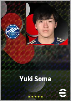 Soma Yuki eFootball 2026 player card, 69 OVR AMF