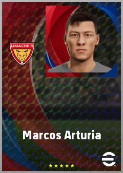 Marcos Arturia eFootball 2026 player card, 69 OVR CF