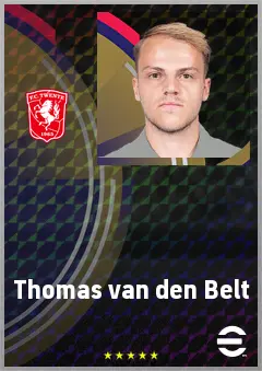 Thomas van den Belt eFootball 2026 player card, 70 OVR CMF
