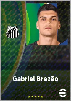 Gabriel Brazão eFootball 2026 player card, 74 OVR GK