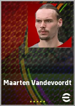 Maarten Vandevoordt eFootball 2026 player card, 74 OVR GK
