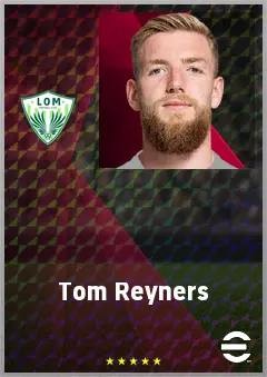 Tom Reyners eFootball 2026 player card, 69 OVR LWF