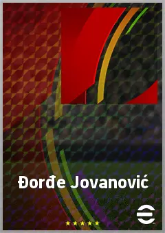 Đorđe Jovanović eFootball 2026 player card, 69 OVR CF