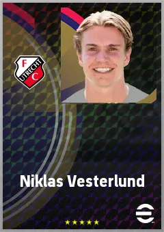 Niklas Vesterlund eFootball 2026 player card, 68 OVR RB