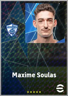 Maxime Soulas eFootball 2026 player card, 69 OVR CB
