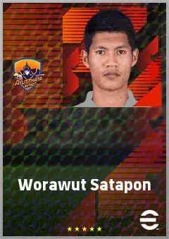 Worawut Satapon eFootball 2026 player card, 63 OVR CB